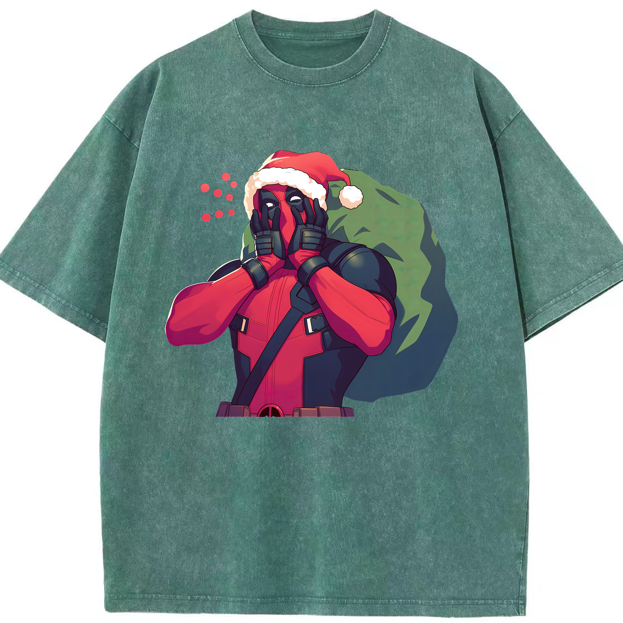 （画像用） Deadpool デッドプール 綿100% ヴィンテージ風 半袖Tシャツ（フロントプリント）